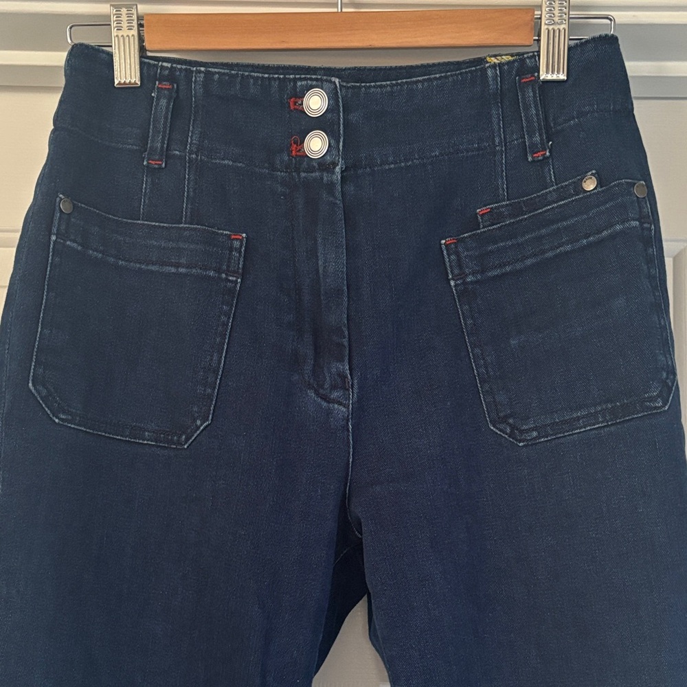Maeve Colette Dark Blue Straight Leg Jeans - Picture 4 of 8